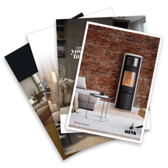 Brochures voor haarden, kachels of pellets